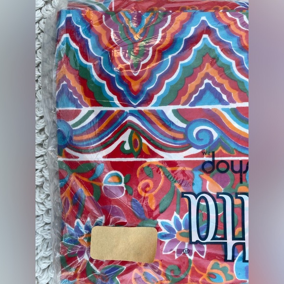 NWT Groovy Boho 70’s TWIN Sheet / Vintage WAMSUTTA Twin Flat Sheet / Psy… - Picture 2 of 7